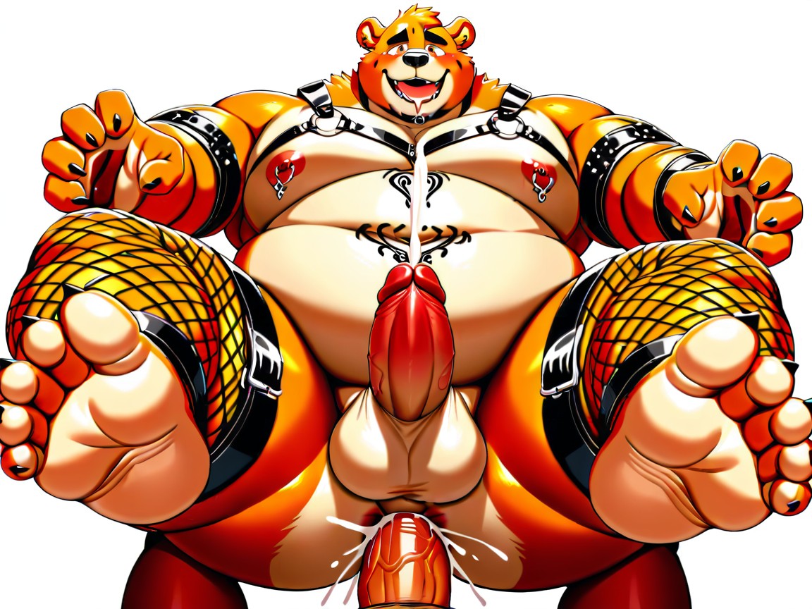 Big Balls, Chubby Face, Thick Cock Furry AI Porn