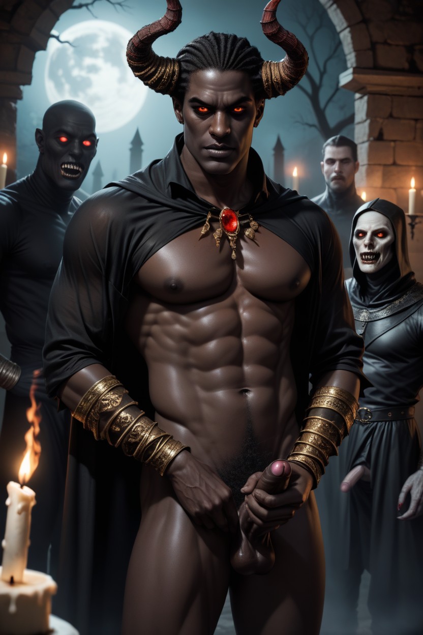 Turned Into A Vampire, Horror, Armor Gloves AI Gay Porn