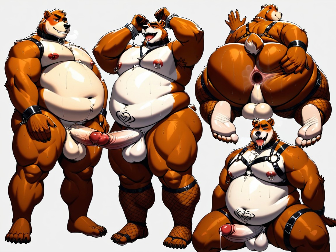 Sucking, Big Arms, Fat Furry AI Porn