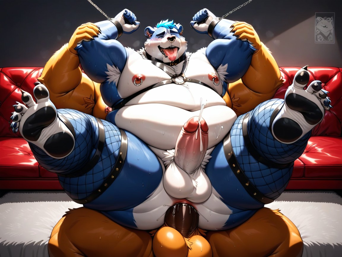 Hands Open, Bear, Fat Face Furry IA