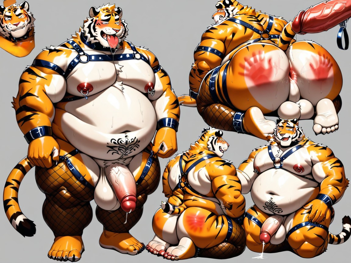 Big Balls, Fat Fingers And Toes, Rear View 퍼리 AI 야짤
