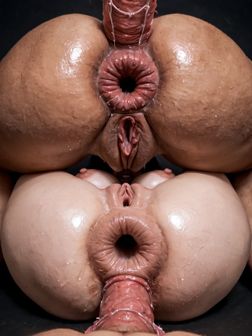 Hyper Giant Filthy Ovipositor Inserting Into Anus, Evil Anthro Demon, Wrecked Destroyed Anus Porno IA