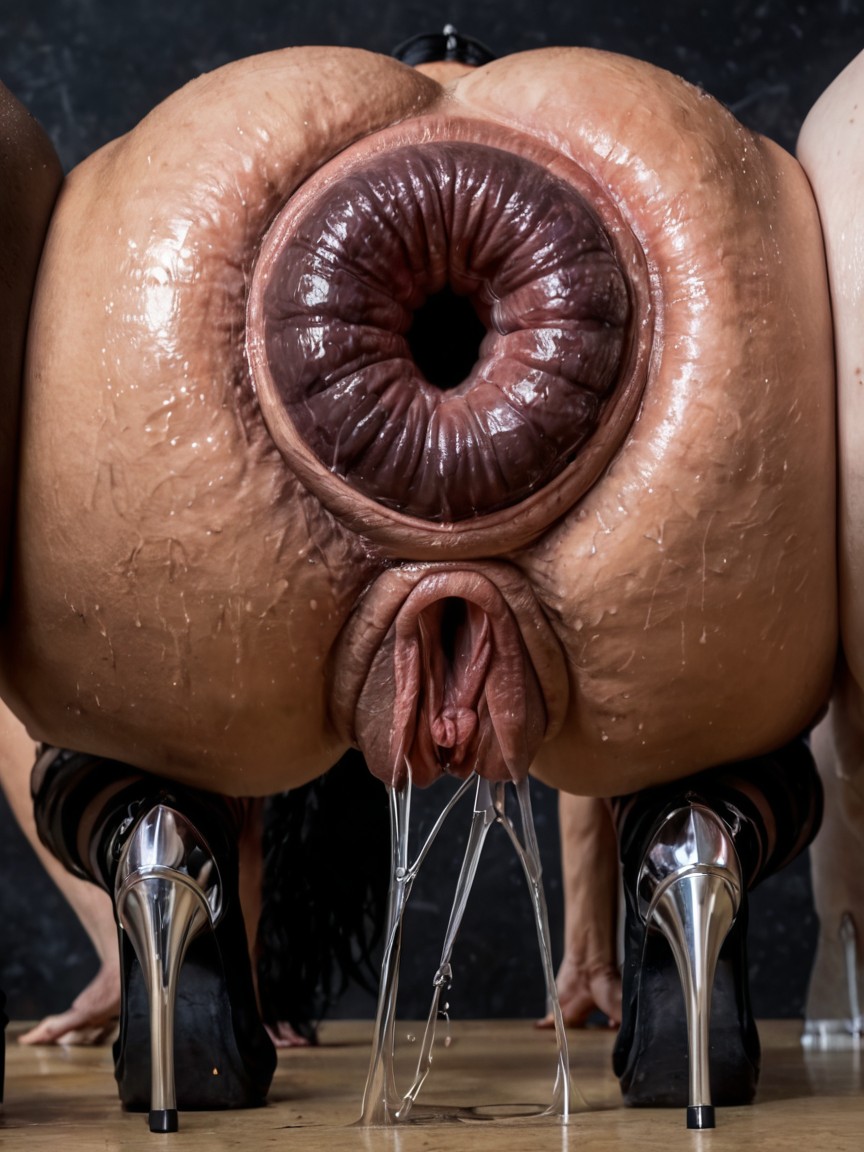 Evil Red Anthro Demon, Hyper Anus Open Extremely Wide, Struggle Porno IA