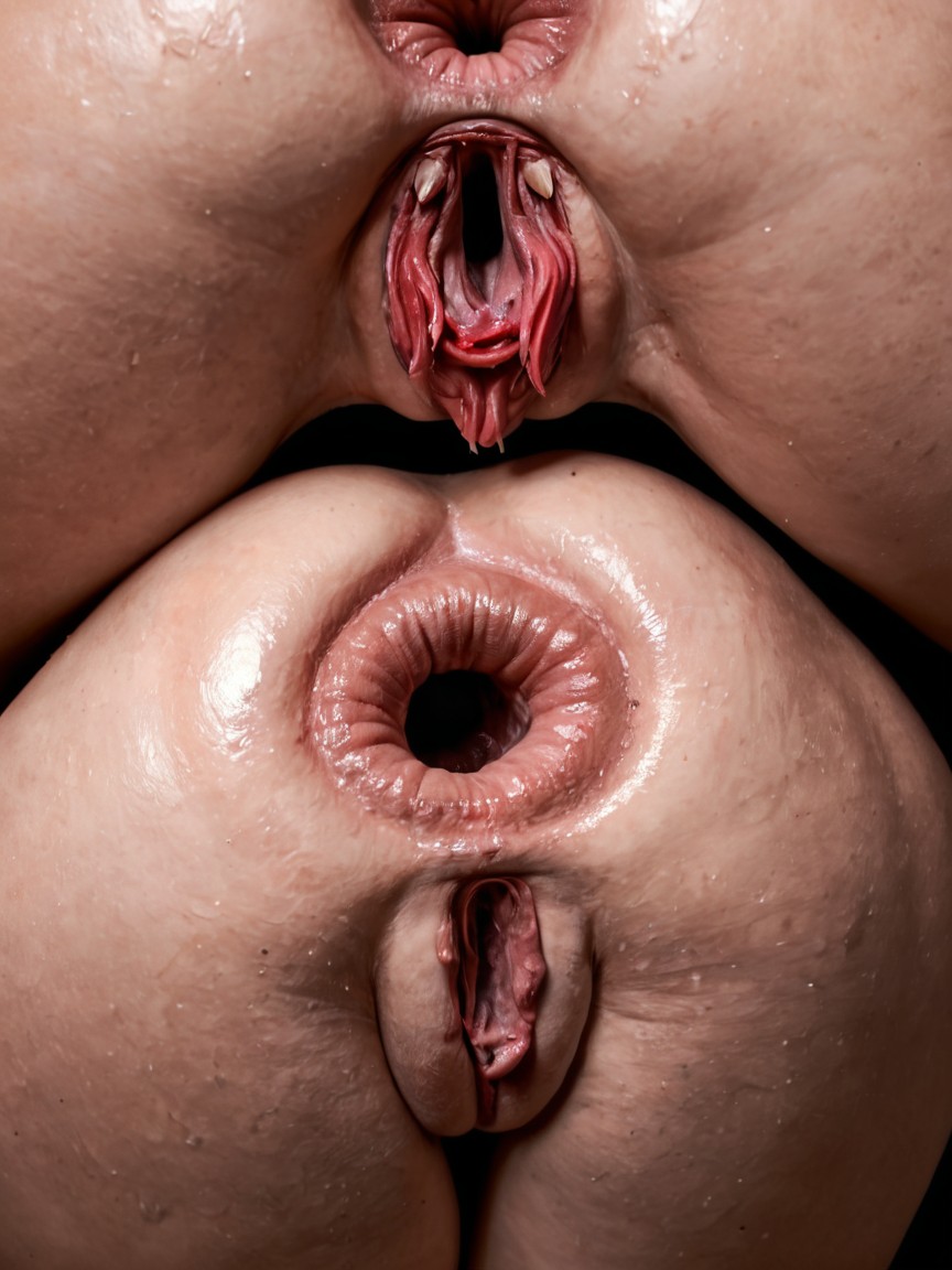 Realistic, Anthro Skin, Hyper Open Anus AI Porn