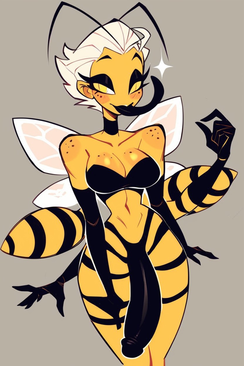 Shinny Skin, Long Neck, Bee Wings Porno IA