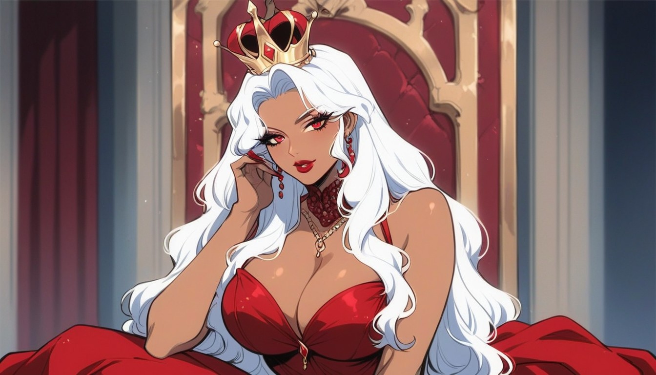 Close Up, Red Lipstick, Thick Body Hentai AI Porn