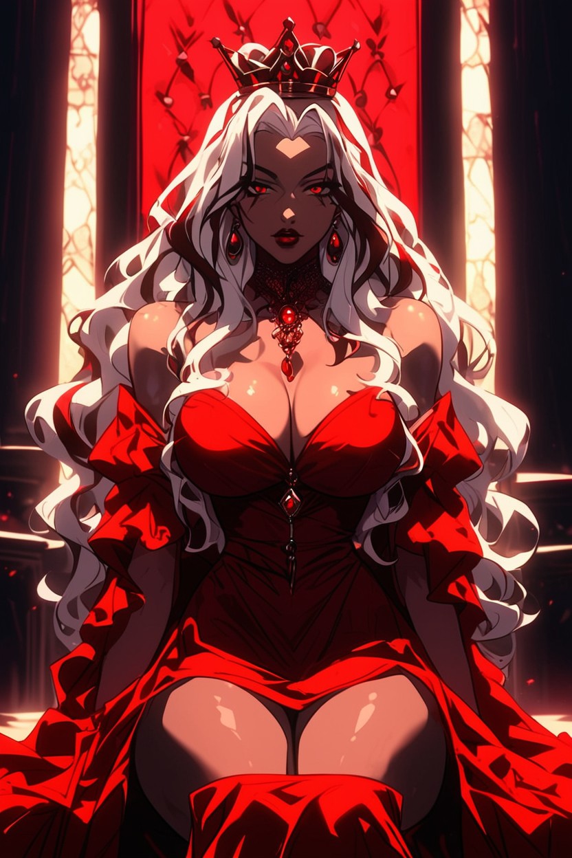 Thick Thighs, Gown, Massive Breast Hentai AI Porn