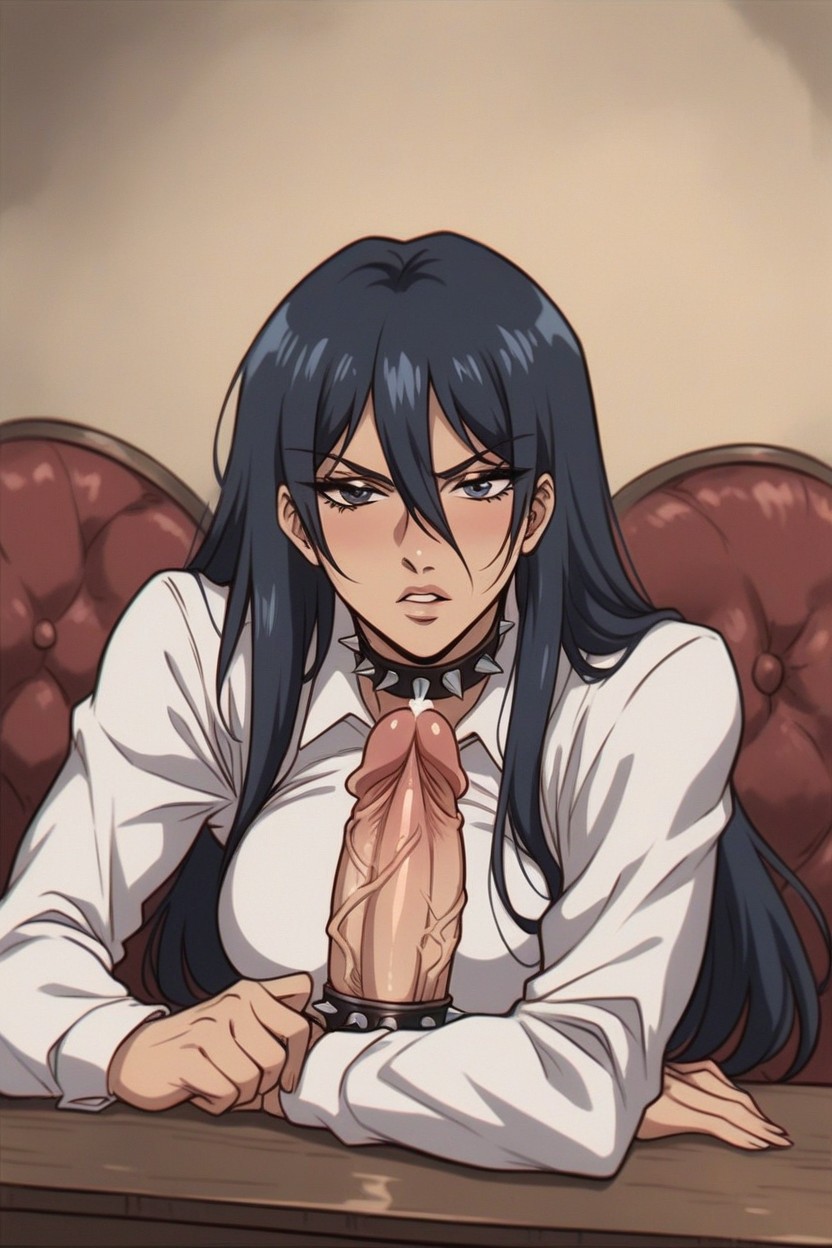 Spilling Semen Into The Coffee That Is On The Table, Penis Length Is Meter, Thick Thighs Hentai AI Porn
