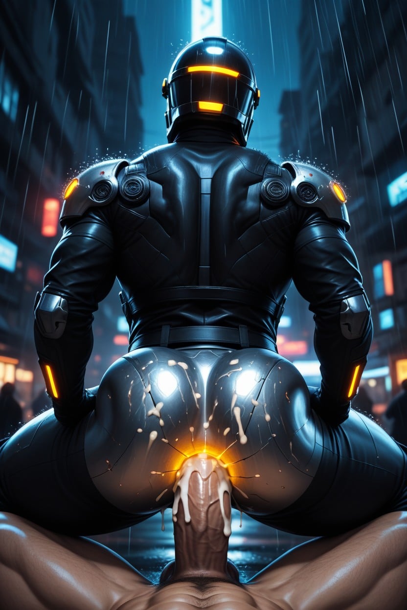 Correct Anatomy, Glowing Anus, Extremely Large Ass AI Gay Porn