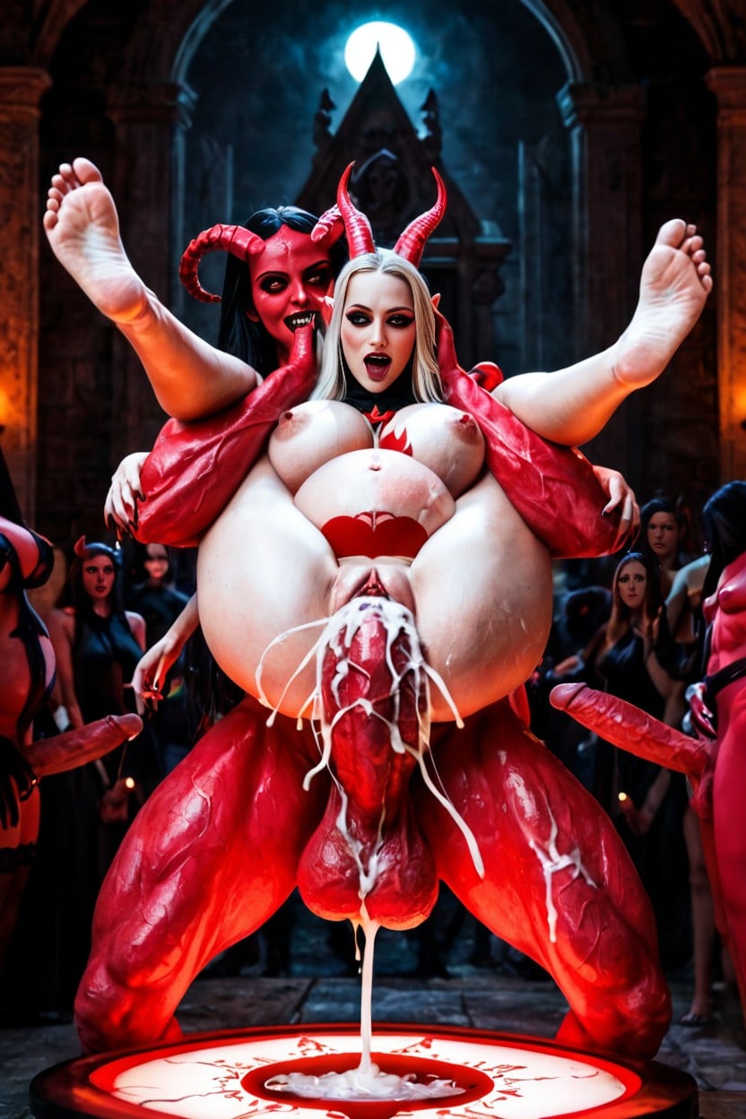 Evil Cult, Lovers, Summon Circle AI Porn