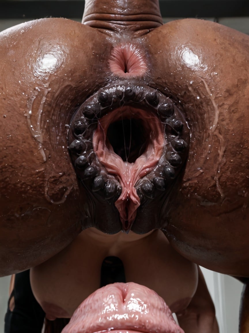 Harén, Black Anthro Skin, Pechos Medianos Porno IA