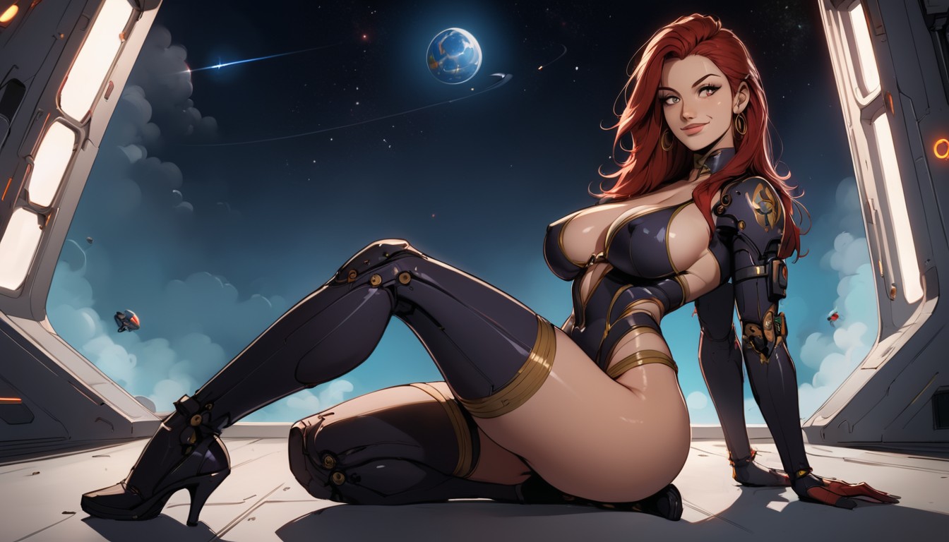 Kneeling, Angel, Dusk Hentai AI Porn