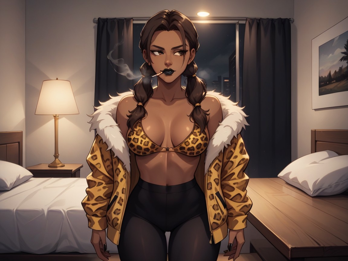 Culo Pequeño, Iluminación Tenue, Coffee On Table Porno IA