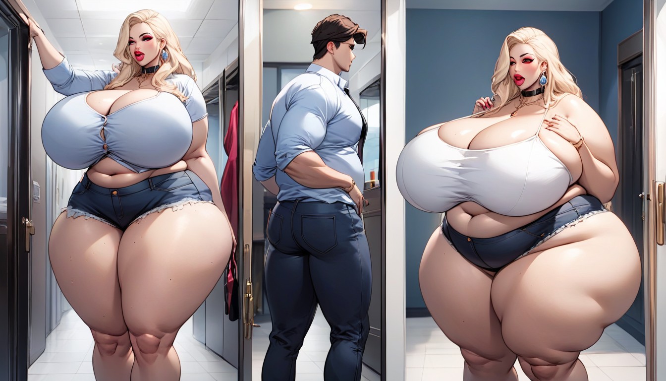 Extrêmement Lourd En Bas, Unreal Gargantuan Ass, Once Just An Extremely Absurdly Fatter Obese Porno IA BBW