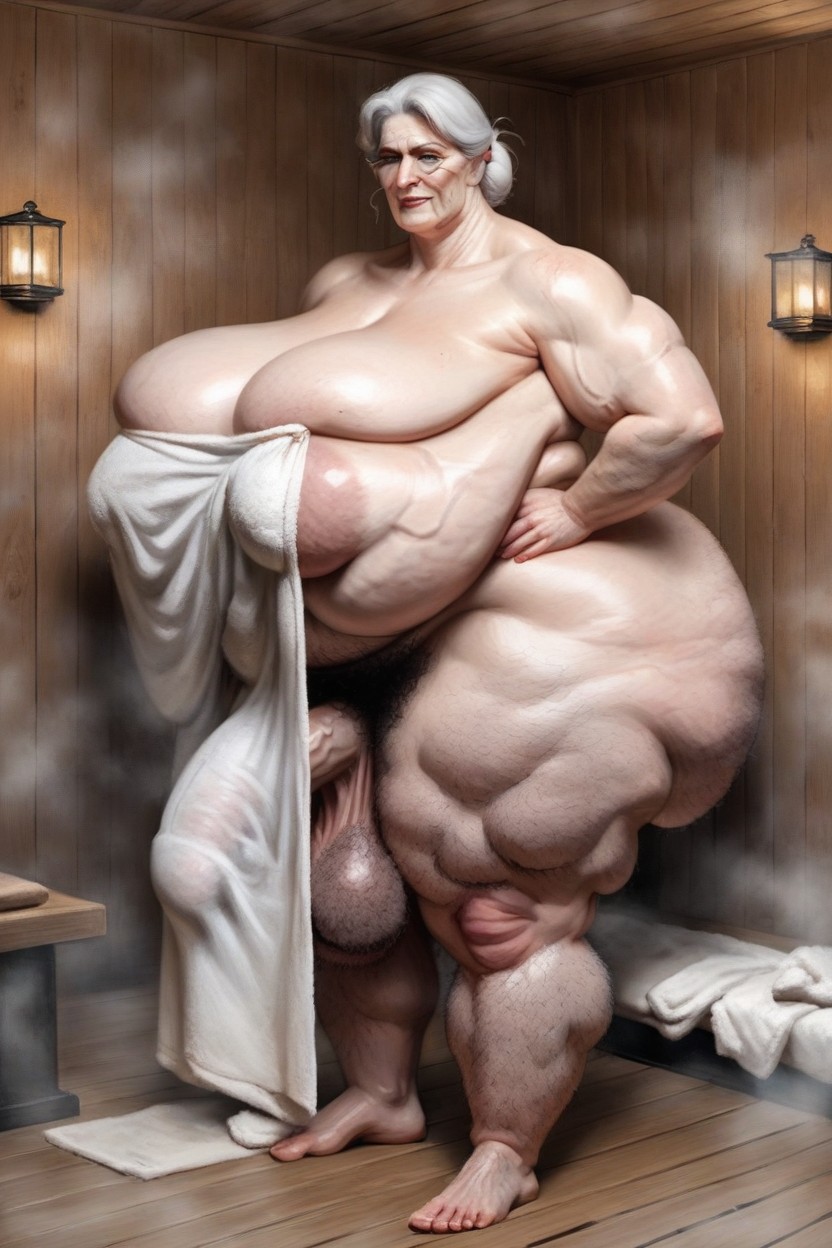 Wet Hair Standing In Bed Room, Standing In Sauna, Plump Lips Porno IA