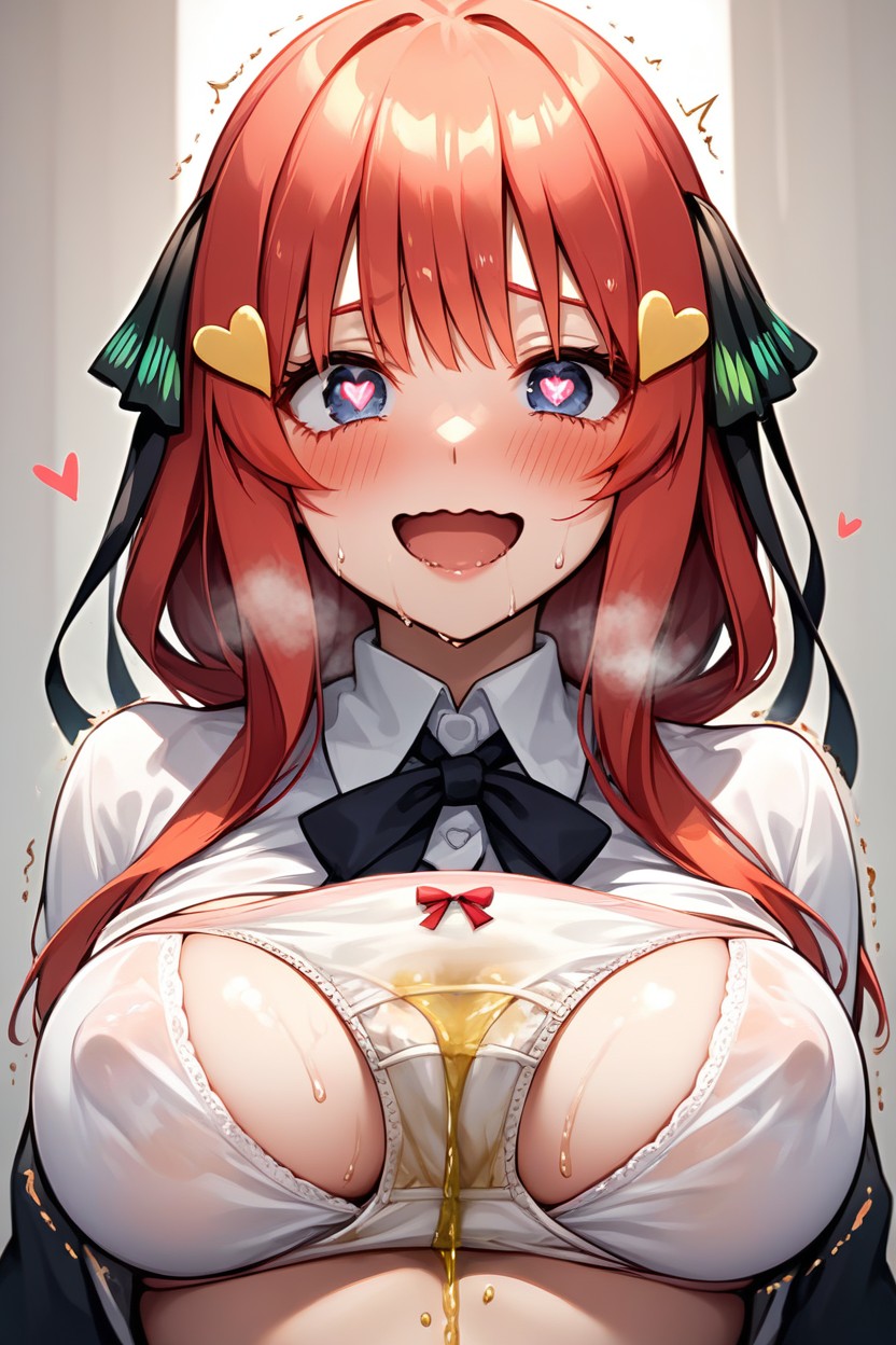 Pussy Juice Drips, Smiling, Upper Body Visible Hentai AI Porn