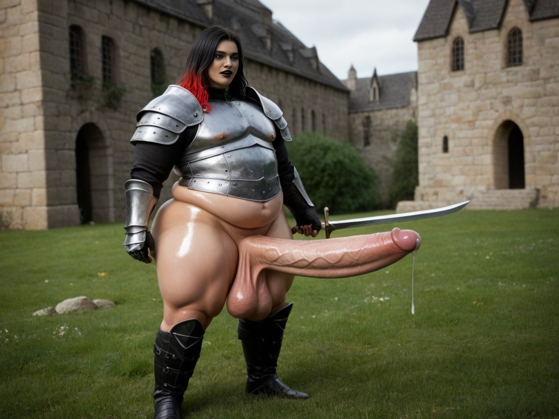 Black Nail Polish, Medieval Fantasy Castle, Gigantic AI Gay Porn