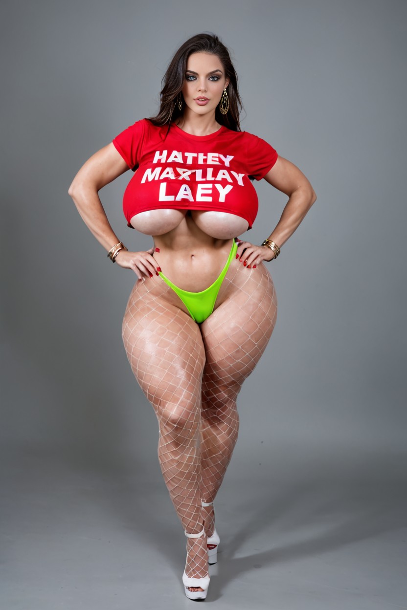 Looking At Viewer, Camiseta Gráfica, Huge Breasts Porno IA