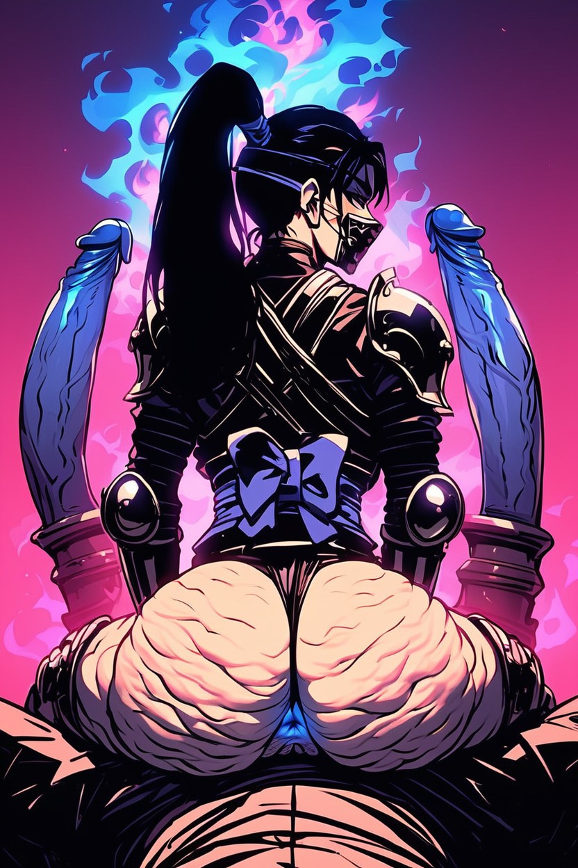 Woman Is Gender Swapped Doku From Ninja Gaiden, 巨臀, 全身 AI黄片
