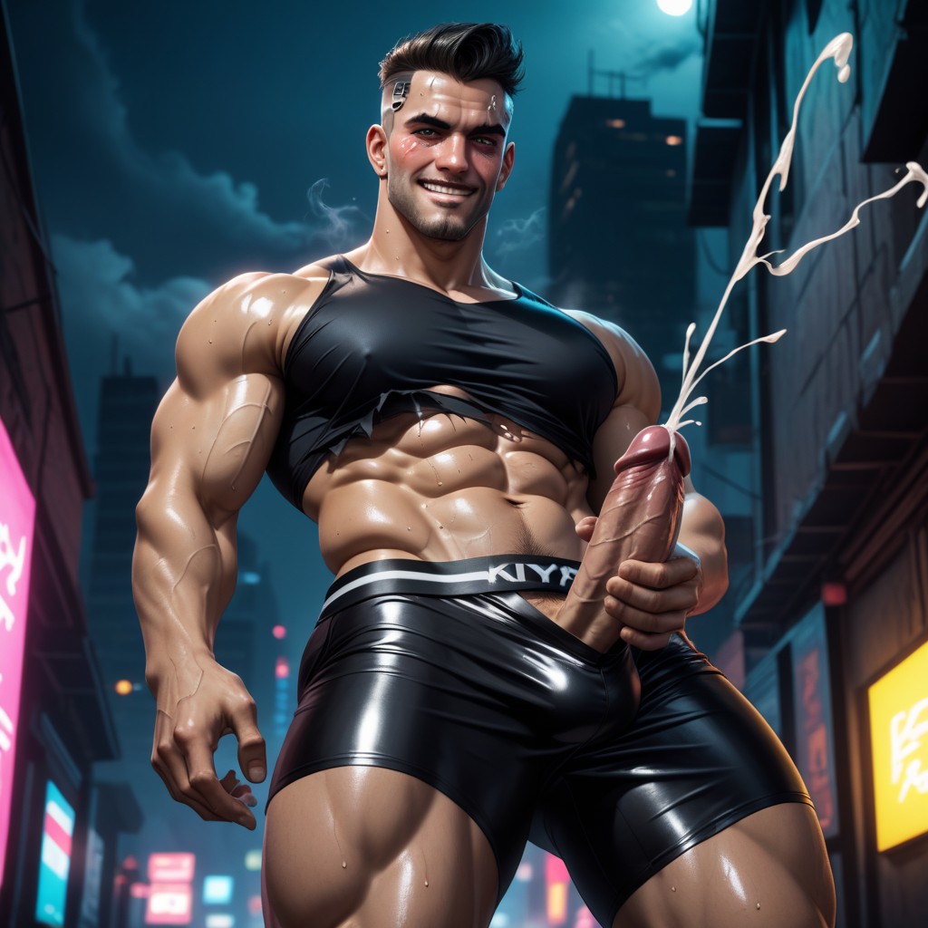 Masturbation, Vascular, 18+ AI Gay Porn