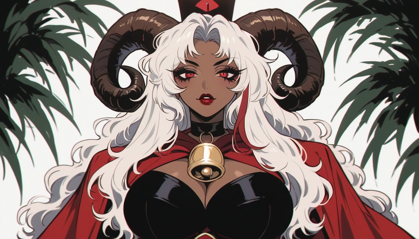 Black Horns, Red Eyes, Brown Skin Hentai AI Porn