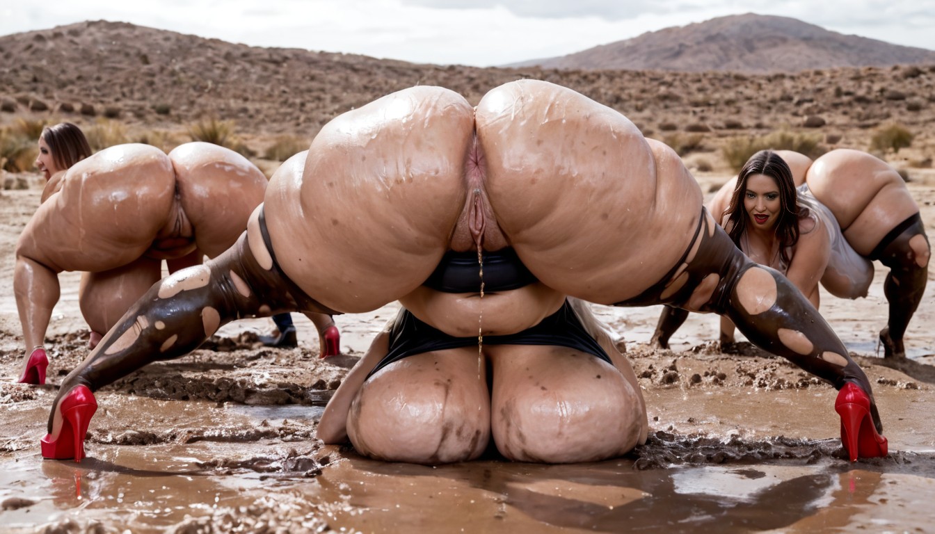 Desierto, Ropa Ajustada, Mud Porno IA