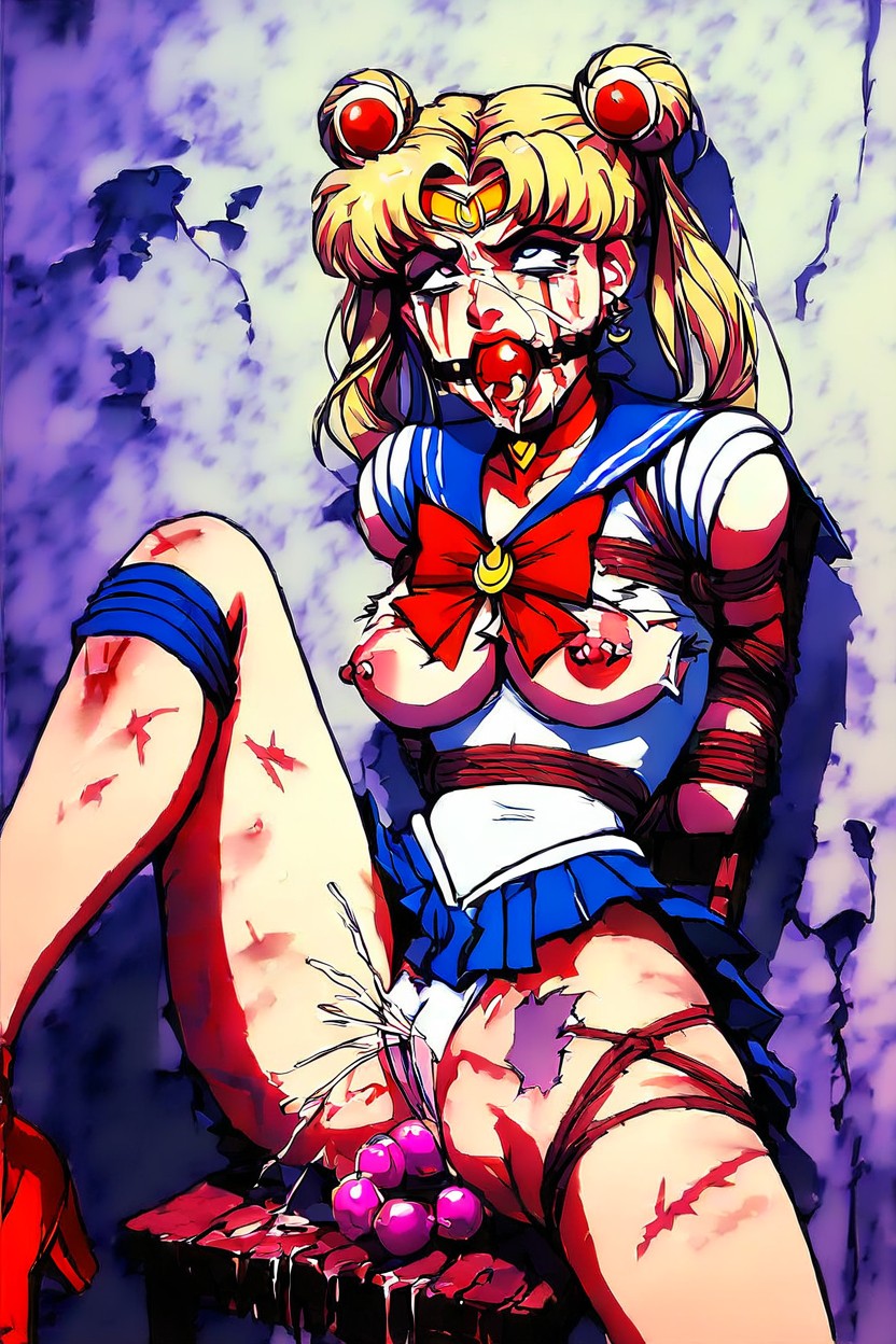 Motion Lines, Cum On Shoulders, Ahegao Hentai IA