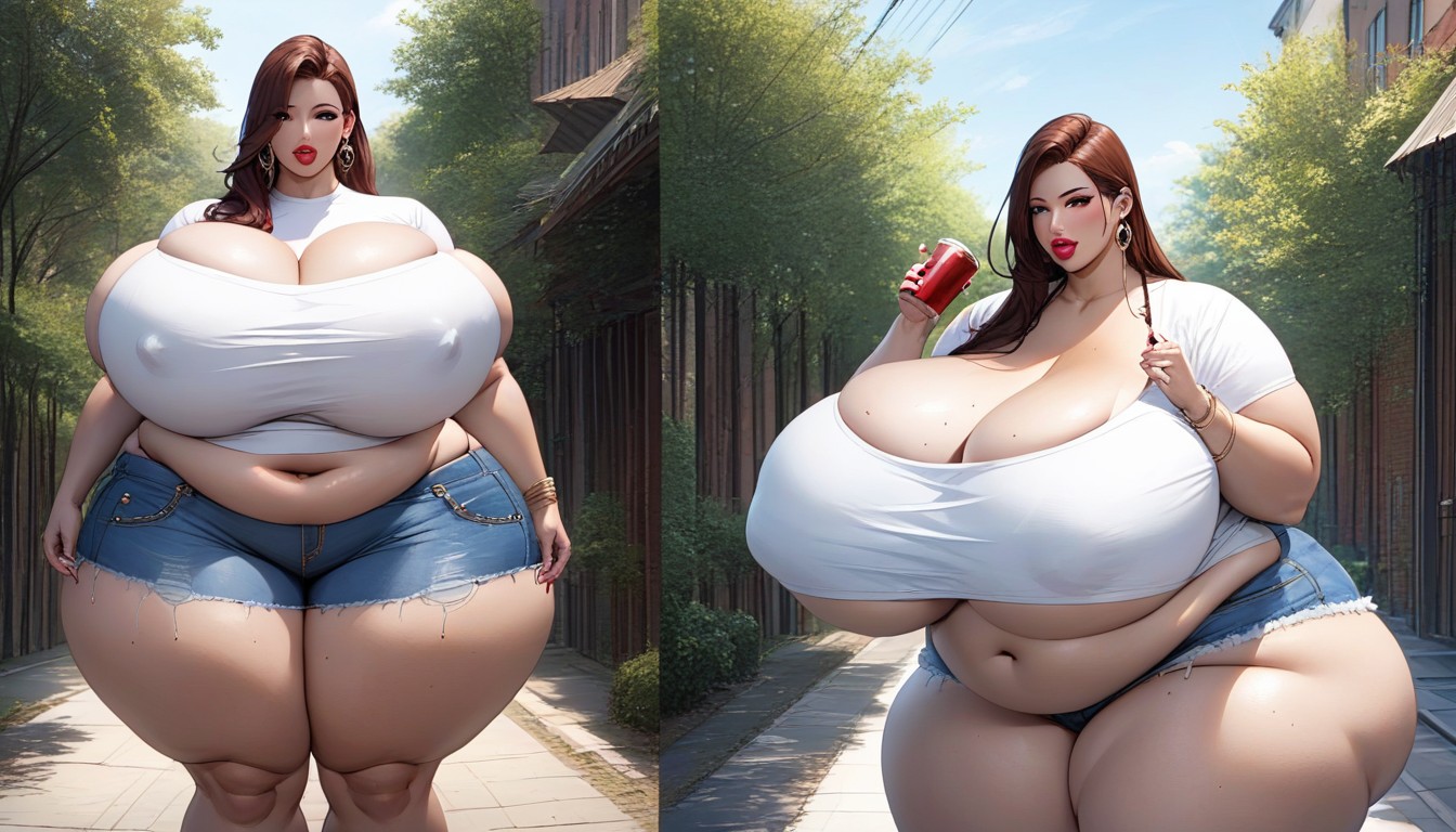 空頭兒, 極端下半身沉重, Extremely Hugely Fat Feedee Hucow Fetish 豐滿AI成人