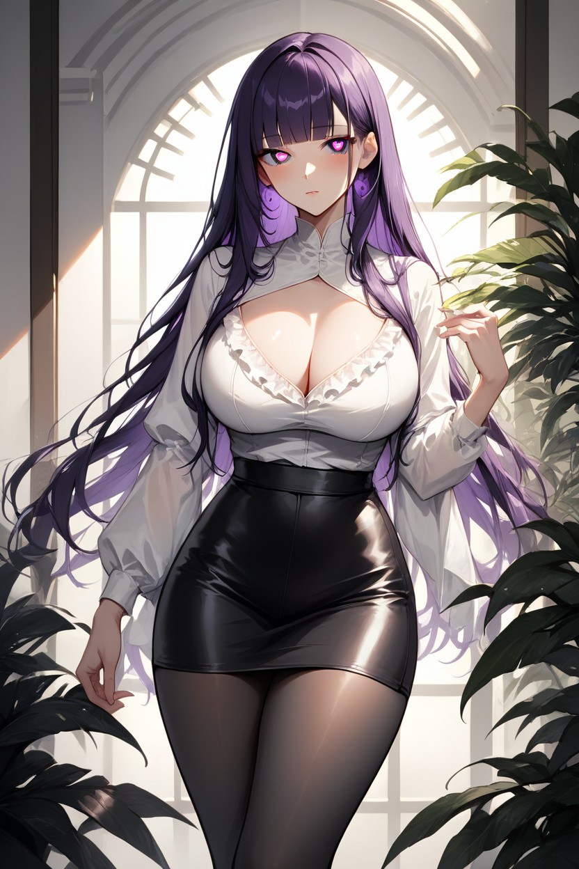 Stright Hair, Large Eyes, Horny Hentai AI Porn