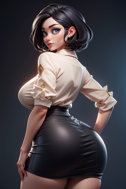 Curvy Hips, Perfect Body, Culo Masivo Porno IA