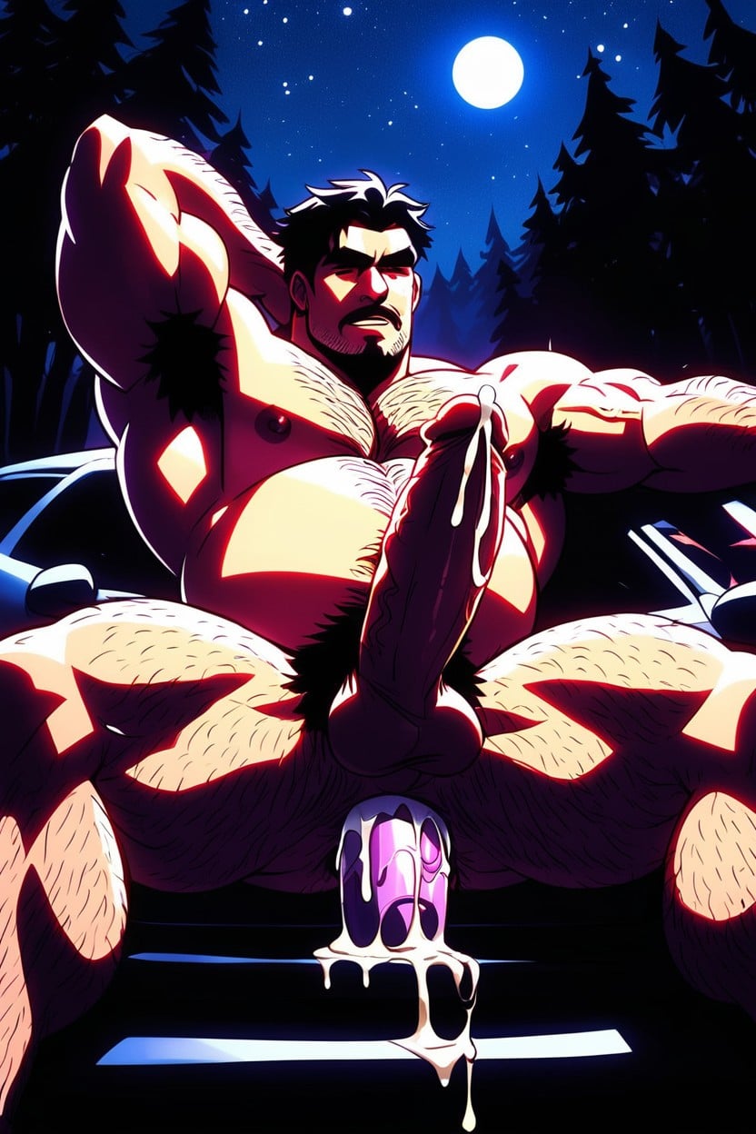 Dragcar, Broad Chest Muscles, Thick Pubes AI同性恋黄片