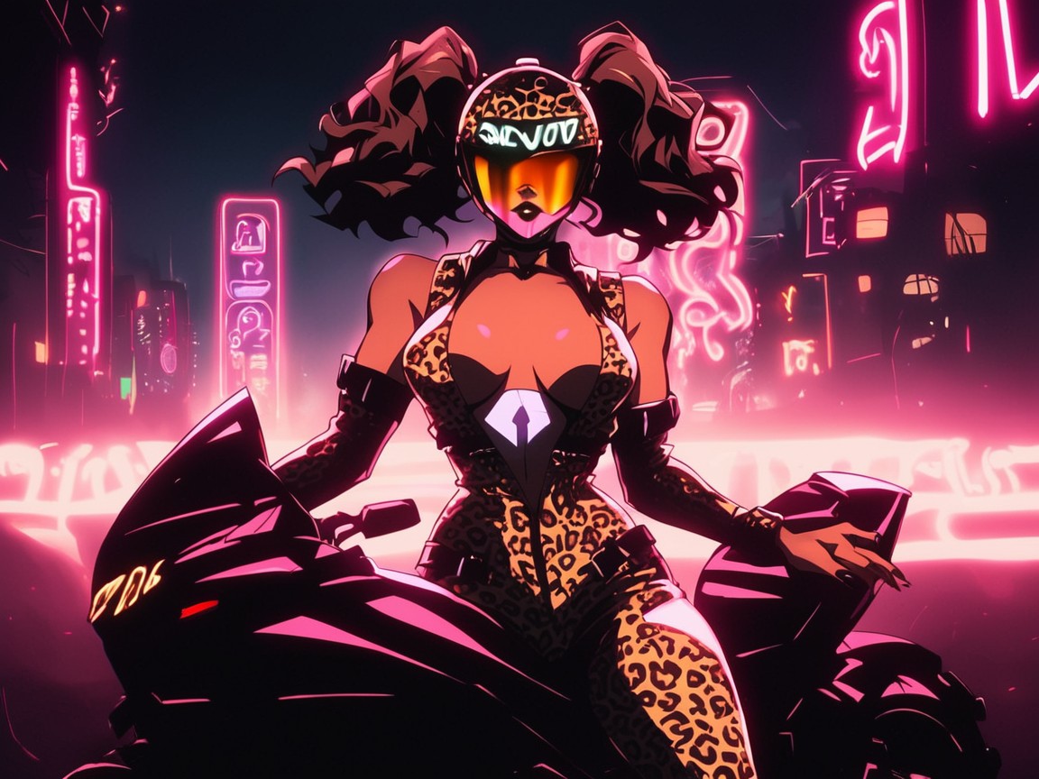 1 Personne, City Streets Background, Leopard Tail Porno IA Hentai
