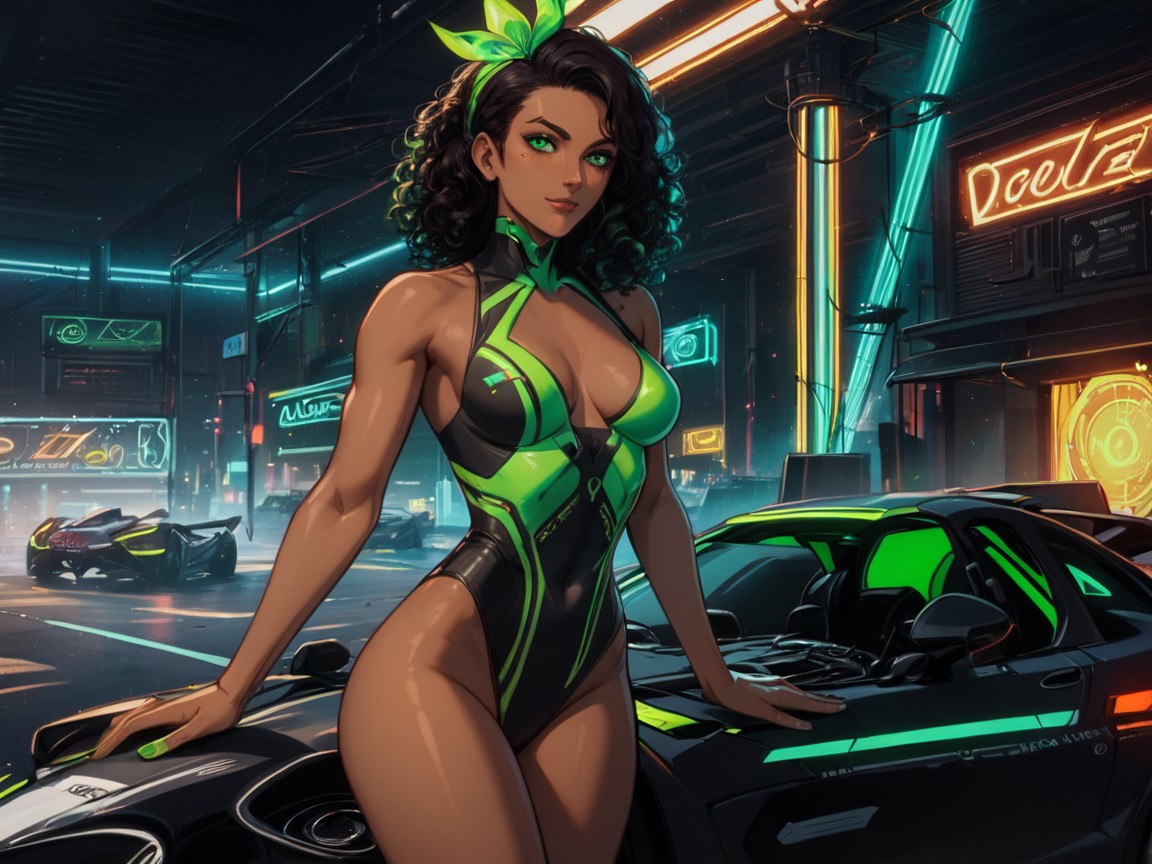 Squared Abdomen, Street Racer, 18+ Porno IA Latina
