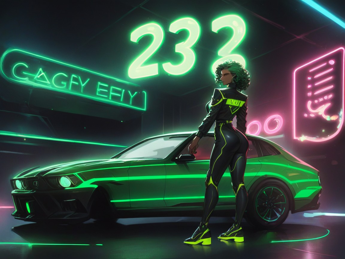 Street Racer, Wearing A Green Plaid Racing Suit, Low Torso Height Porno IA