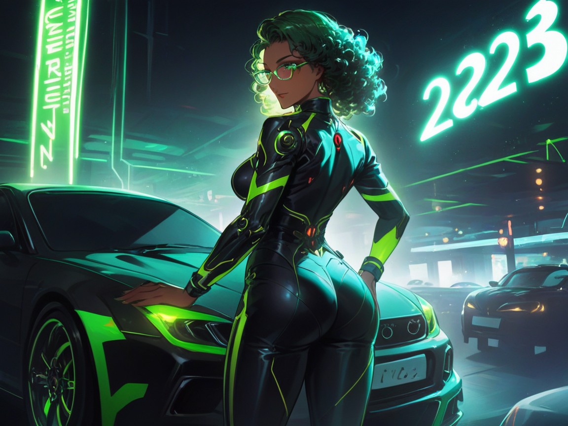 18+, Saturated Colors, One Car Porno IA