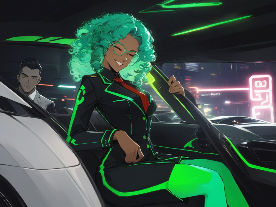 Squared Chest Width, Hips Proportionate To Chest, Black Curly Hair AI Porn