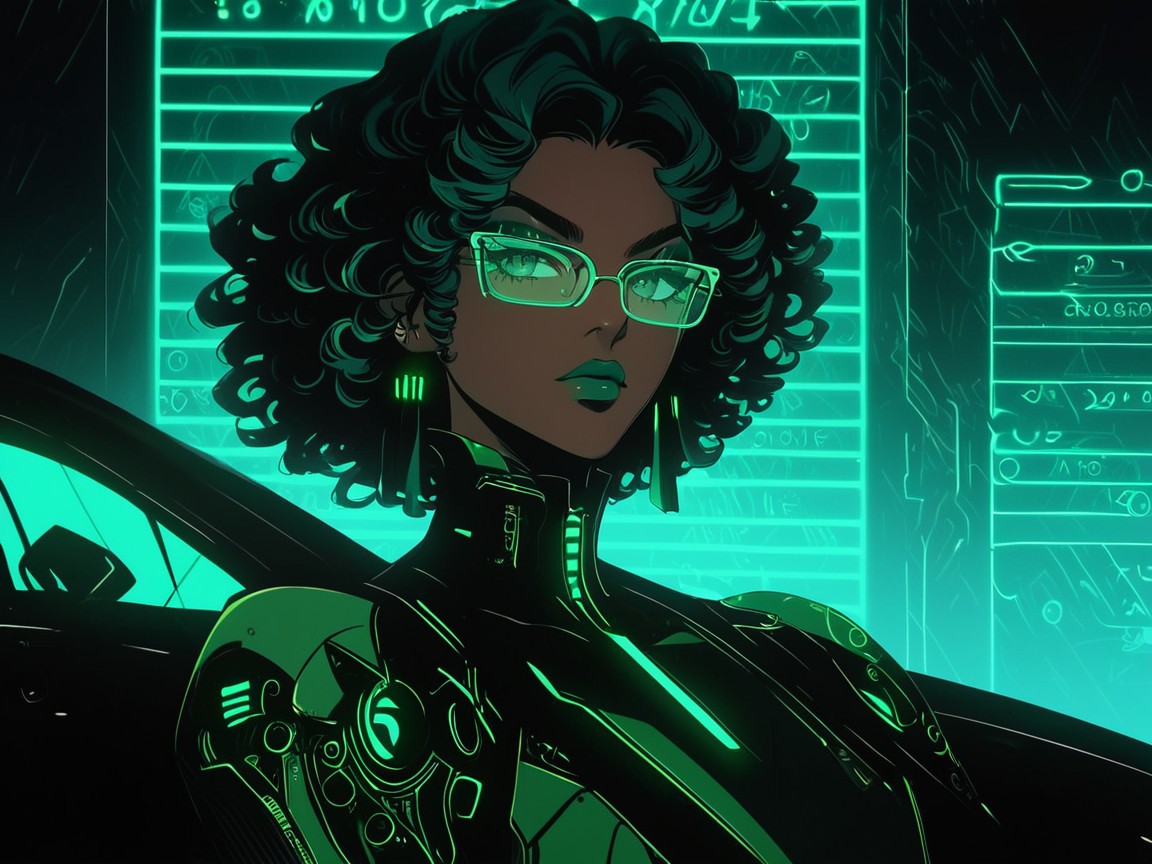 Led Neon Green Lights On Car, Squared Hips, One Woman Hentai AI Porn