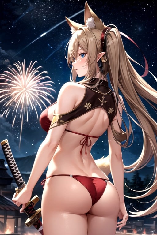 Starry Sky, Back View, ElfHentai IA