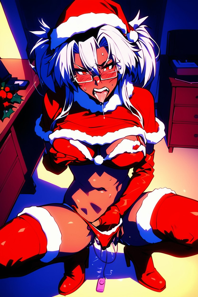 Christmas Night, Nipple Sucking, Sweat Hentai AI Porn