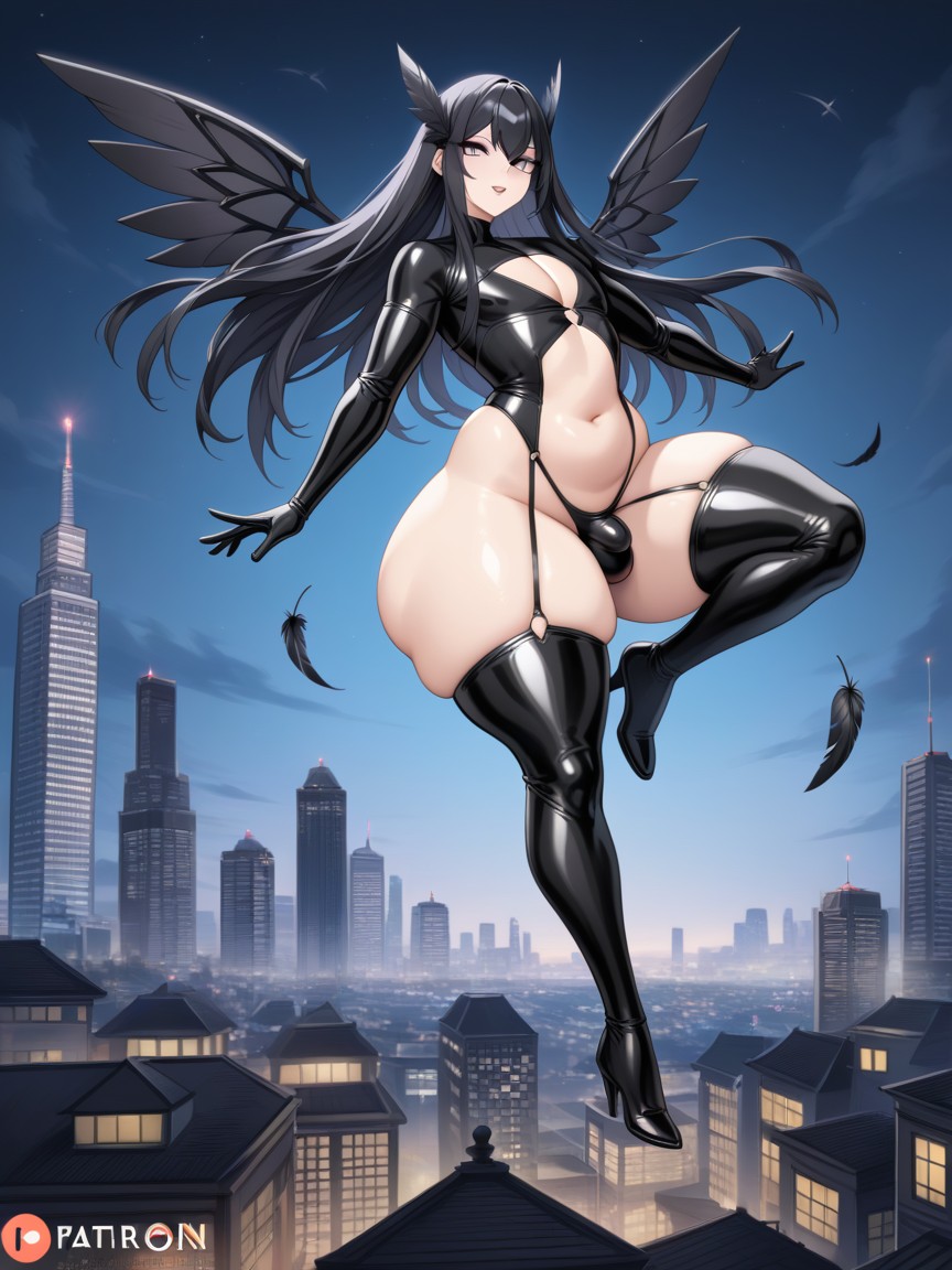 City, Flaccid, Huge Ass ゲイAIポルノ