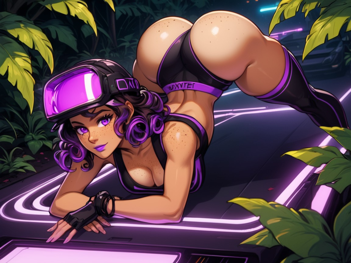 Low Torso Height, Extremely Large Ass, Thick Torso Porno latina IA