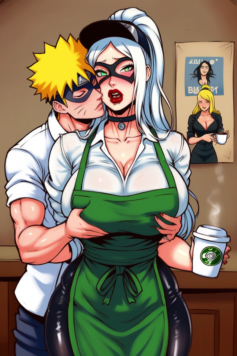 Two Surprised, Naruto And Marvel Blackcat Talking Selfie Standing, Blush Porno IA