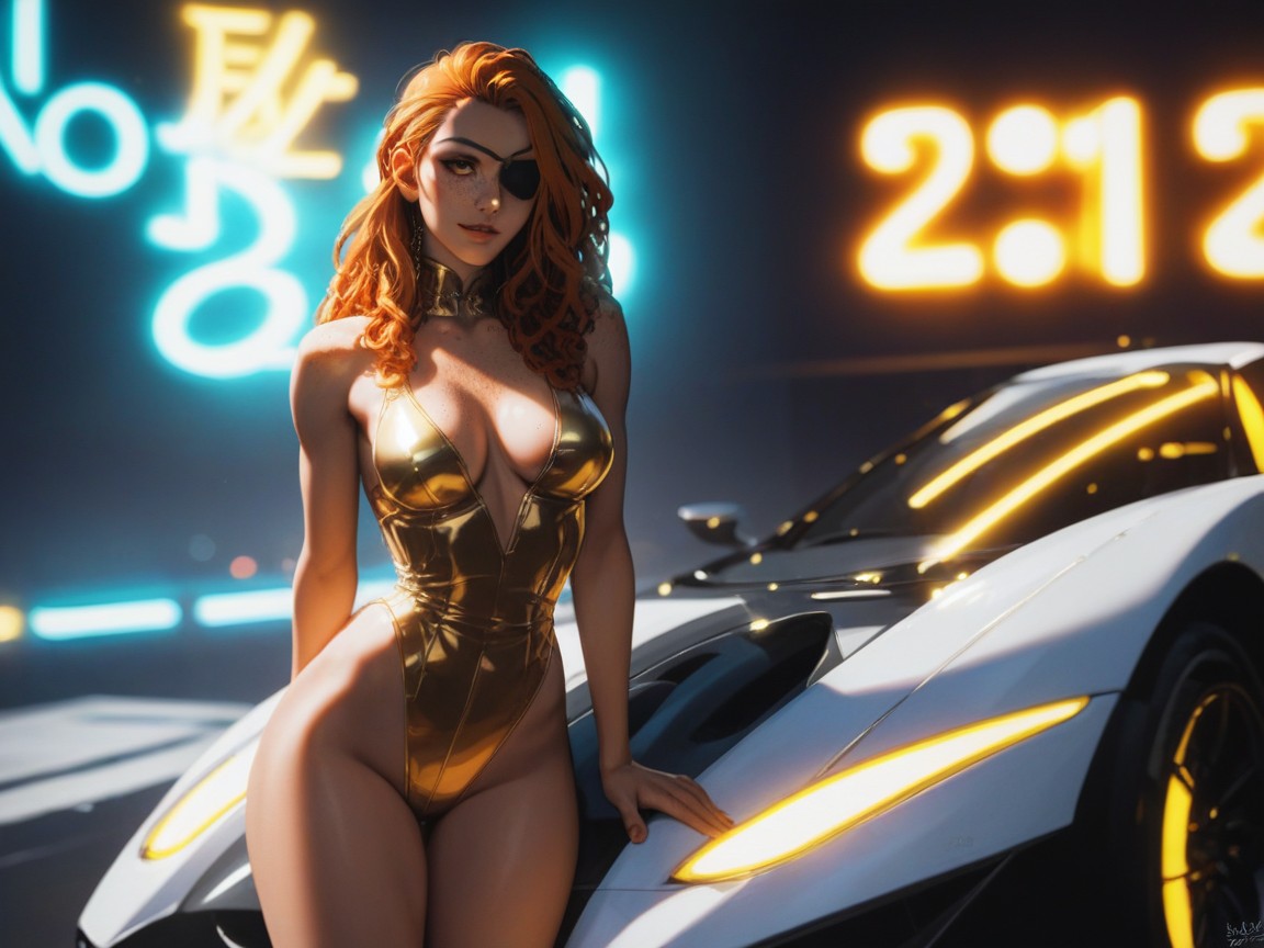 Chest And Hips Proportionate, Noon, Hard Shadow AI Porn