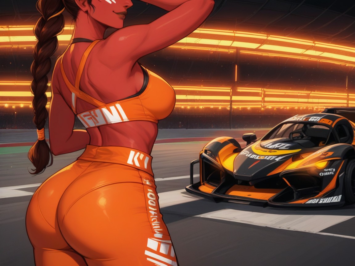 Bright Orange Lights, High Brightness Effect, Skull Hood Ornament 拉丁AI色情