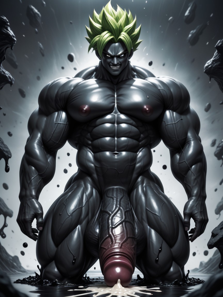 Hyper Macro, Black Goo Latex Taking Over, Huge Ball AI同性恋黄片