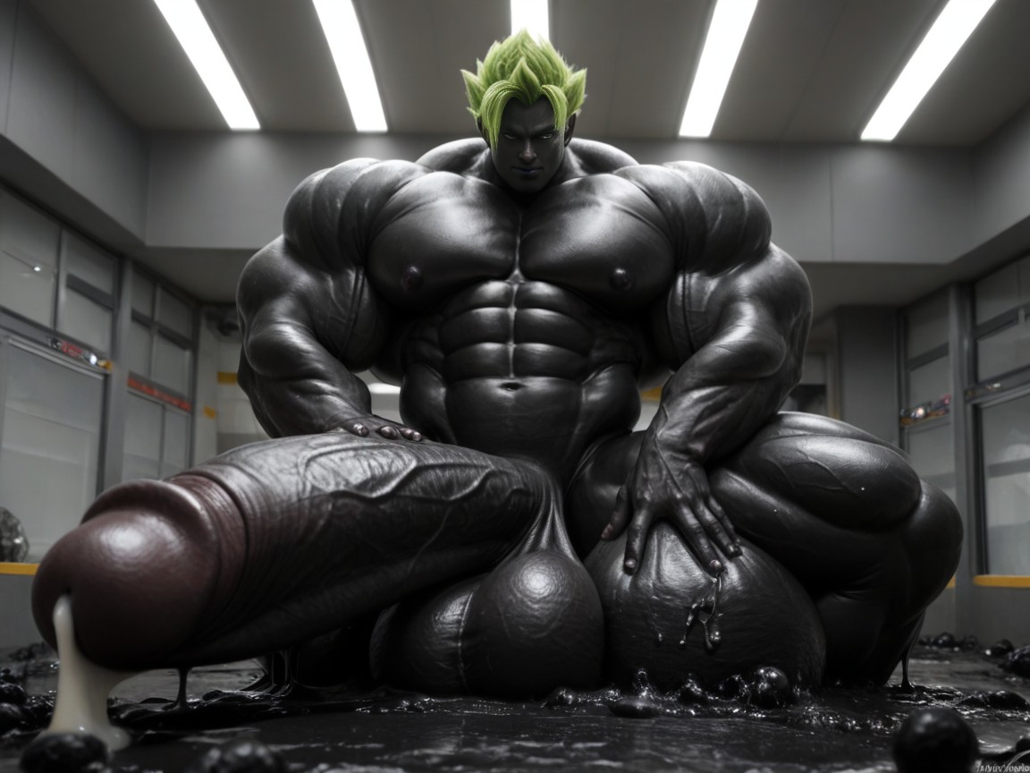 Massive Hyper Balls, Black Goo On Skin, Black Goo Gaping The Human Porno IA Gay