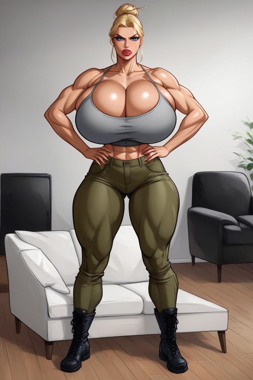 Tight Bun, Enojada, Estadounidense Porno IA