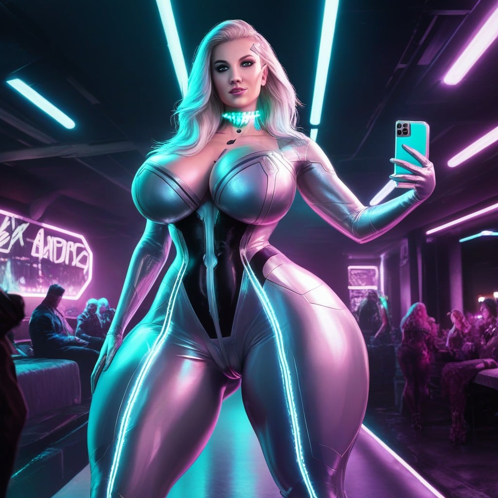 Ambient Glow, Glowing Led Choker, Vanta Lux Porno IA