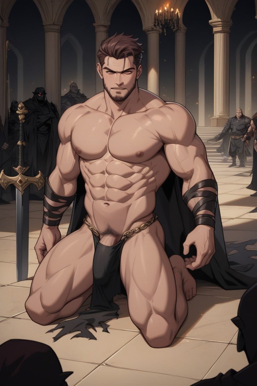 Naked, Servant, 18+ AI Gay Porn