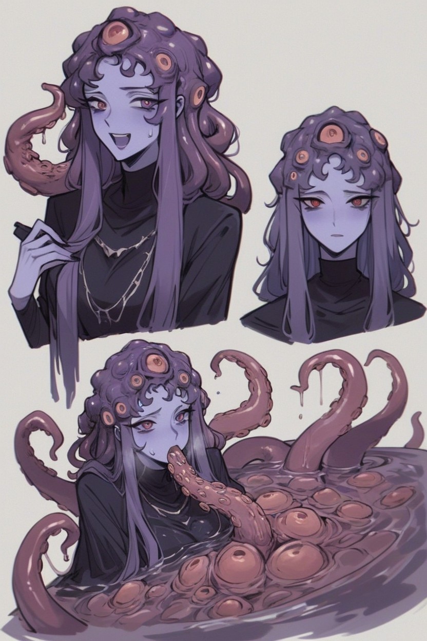 Giant Tentacle Monster, Tentacle Creature, Rough Sex Hentai IA